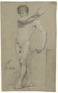 Male Standing Model, Profile to the Left