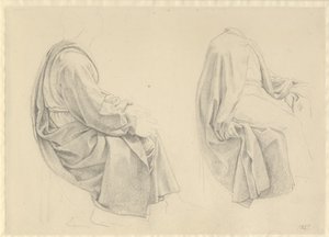 The Last Supper - Drapery Study for Two of the Apostles