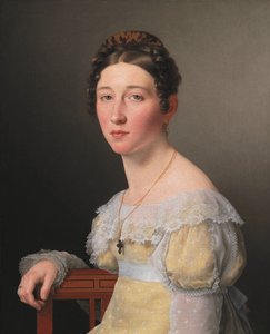 Portrait of Emilie Henriette Massmann, Betrothed of Frederik Wilhelm Caspar von Benzon by Christoffer Wilhelm Eckersberg