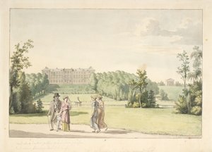 View from Frederiksberg Garden by the Castle and the Temple of Apollo