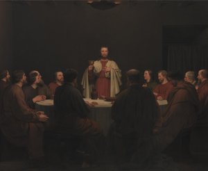 The Last Supper. Altarpiece by Christoffer Wilhelm Eckersberg