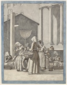 Market Women in Copenhagen by Christoffer Wilhelm Eckersberg