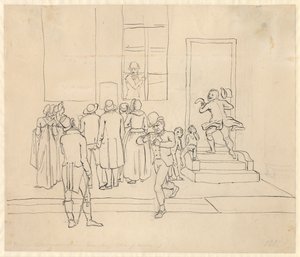 Outside the Tallotteri Collection by Christoffer Wilhelm Eckersberg