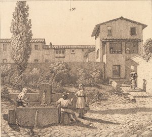 View of an Italian Village by Christoffer Wilhelm Eckersberg