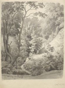 View of the Park of Liselund Manor on the Island of Møn by Christoffer Wilhelm Eckersberg