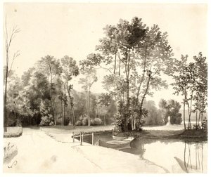 View of the Sanderumgaard Garden by Christoffer Wilhelm Eckersberg