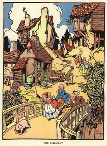 Runaway piglet