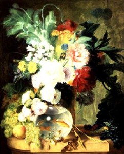 Still Life with Flowers and Fishbowl