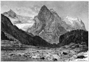 The Wellhorn and the Rosenlaui Glacier, Switzerland