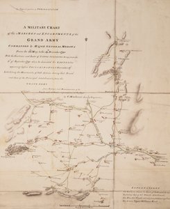 A Military Chart of the Marches and Encampments of the Grand Army Commanded by Major General Medows from May 26 to December 14, 1790 by C. Mackenzie