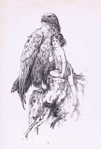 The maid and the eagle, from The Child of the Air pub. by Duckworth by C. Wilhelm