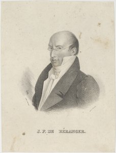 Portrait of Pierre-Jean de Béranger by Cäcilie Brandt