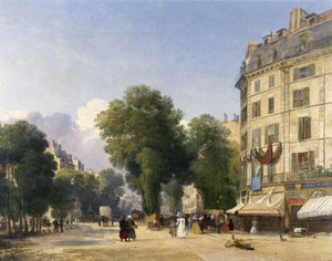 Boulevard des Capucines and the corner of the Rue de la Paix, Paris