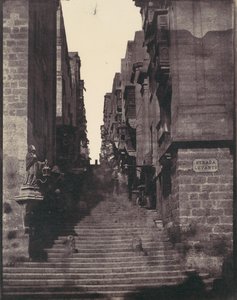 Strada Levante, Valletta, Malta, 1850s by Calvert Jones