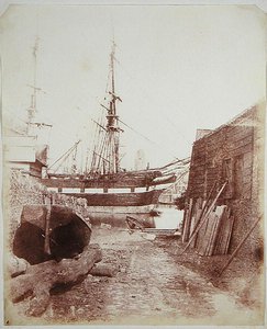 River and Quay Scene c.1846