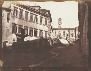 View of the Capitol Stairs, Rome by Calvert Richard Jones