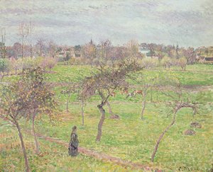 Apple Trees in a Meadow at Eragny, 1894 by Camille Jacob Pissarro