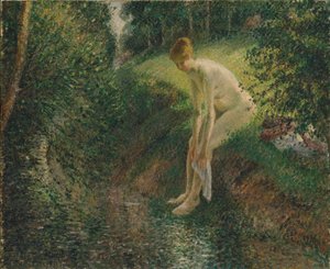 Bather in the Woods by Camille Jacob Pissarro