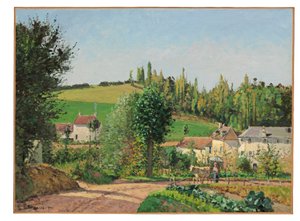 Hamlet near Pontoise by Camille Jacob Pissarro