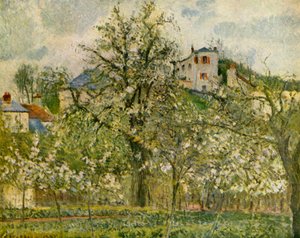 Kitchen-Garden with Flowering Fruit-Trees by Camille Jacob Pissarro