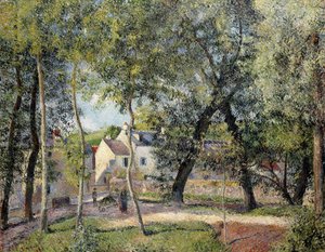Landscape at Osny Near the Drinking Trough by Camille Jacob Pissarro