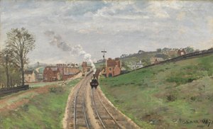 Lordship Lane Station, Dulwich by Camille Jacob Pissarro