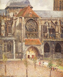 Portal of the Church of the Saint-Jaques in Dieppe by Camille Jacob Pissarro