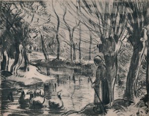 The Goose Girl by Camille Jacob Pissarro