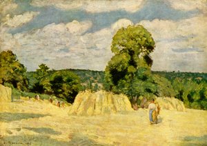 The Harvest by Camille Jacob Pissarro