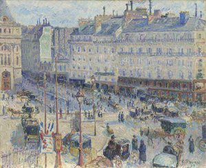The Place du Havre, Paris by Camille Jacob Pissarro