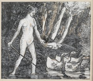 Bather with Geese, 1895