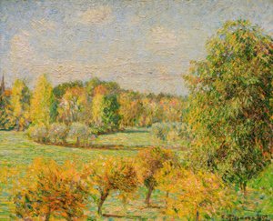 Autumn Effect, the Walnut Tree, Eragny by Camille Pissarro