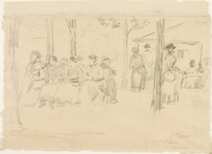 Fete at Pontoise by Camille Pissarro