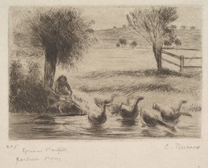 Goose Girl by Camille Jacob Pissarro