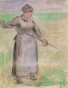 Haymaker by Camille Pissarro