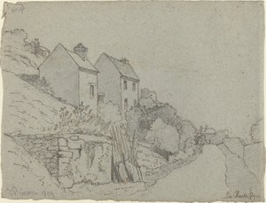Houses by a Road by Camille Pissarro