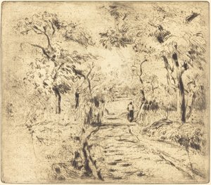 In the Fields at Ennery by Camille Pissarro