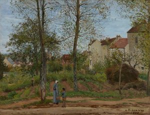 Landscape at Louveciennes (Autumn) by Camille Pissarro