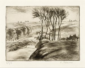 Landscape at Osny by Camille Pissarro