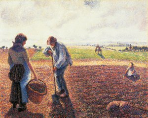 Peasants in the Field, Eragny
