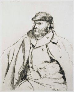 Portrait of Cezanne by Camille Jacob Pissarro