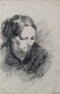 Portrait of Madame Pissarro by Camille Pissarro