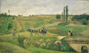 Road near Pontoise by Camille Pissarro