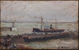 Ship Entering the Harbor at Le Havre