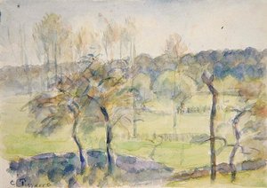 Spring by Camille Pissarro