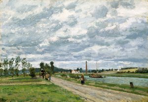 The Banks Of The Oise Near Pontoise