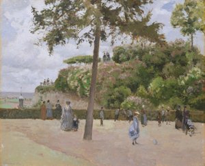 The Public Garden at Pontoise, 1874 by Camille Jacob Pissarro