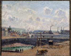 View of Dieppe, Duquesne Basin by Camille Jacob Pissarro