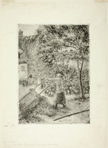 Woman Emptying a Wheelbarrow