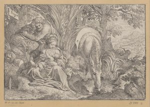 Rest on the Flight into Egypt by Camillo Procaccini